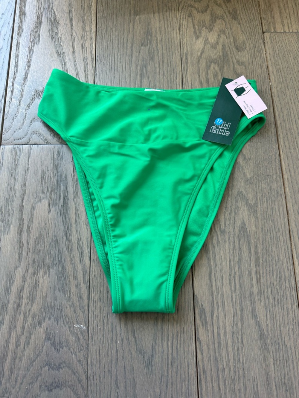 Wild Fable Emerald High-Cut Bikini Bottom